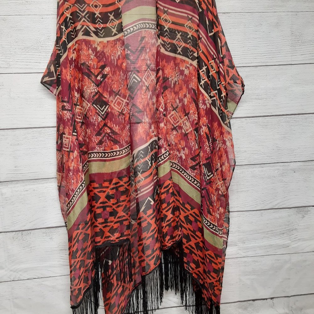 No Brand Name Listed One Size Shaw w/ Fringe